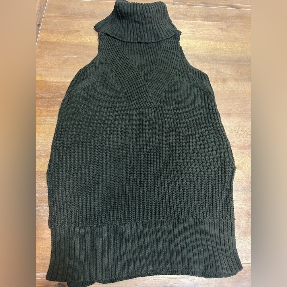 Anthropologie Moth Oversized Sleevless Turtleneck Sweater XS